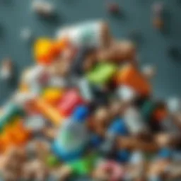 Diverse recyclable materials showcasing various types of waste