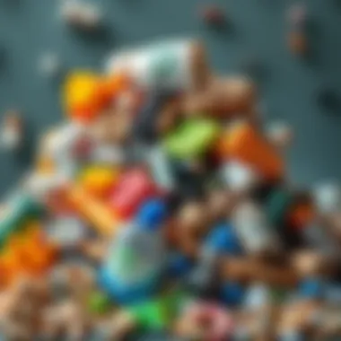 Understanding Diverse Recyclables Diverse recyclable materials showcasing various types of waste