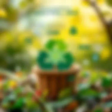 Recycling and Environmental Sustainability Infographic on the environmental impact of recycling