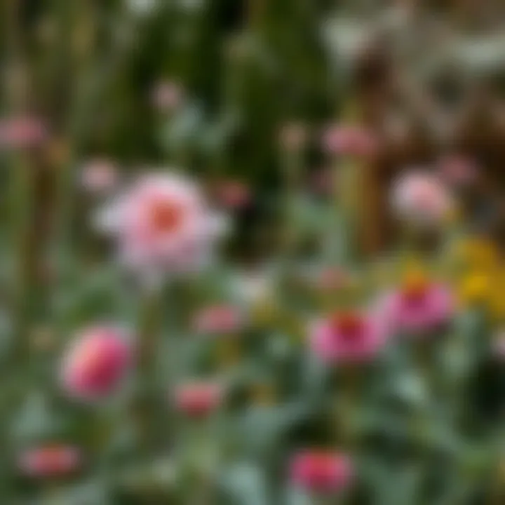 Winter Blooms in the Garden Winter garden featuring hardy blooming flowers