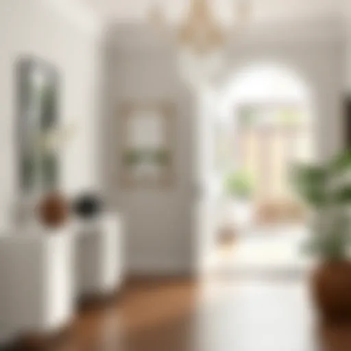 Elegant entryway with minimalist decor