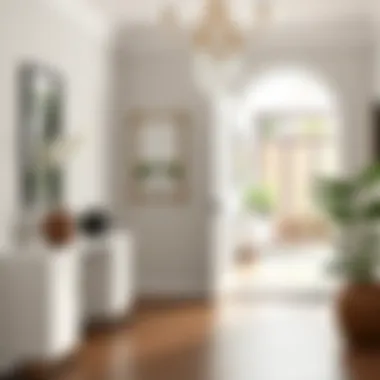 Sophisticated Minimalist Entryway Elegant entryway with minimalist decor