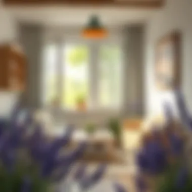 A serene home environment using lavender oil for pest control