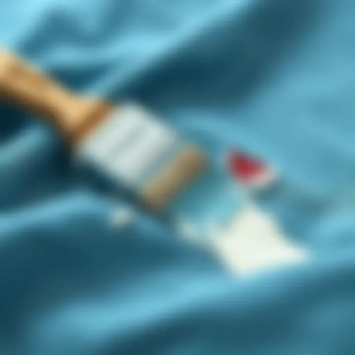 Effective paint stain removal from fabric