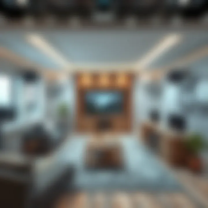 Emphasizing Functionality in Broadcasting Room Layout Innovative layout of a broadcasting room emphasizing functionality