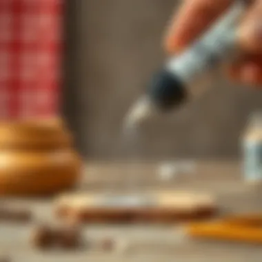 Demonstration of Japanese adhesive application technique