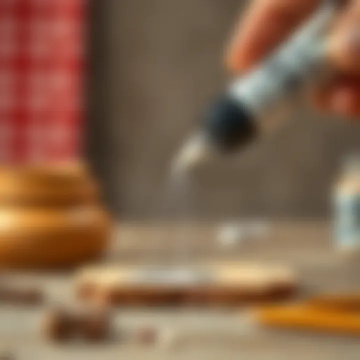 Demonstration of Japanese adhesive application technique