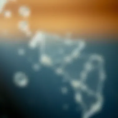 Close-up of glass surface with dried glue residue