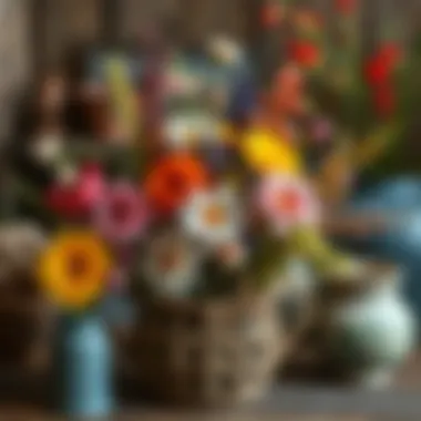 Beautiful DIY project featuring preserved flowers in a rustic setting