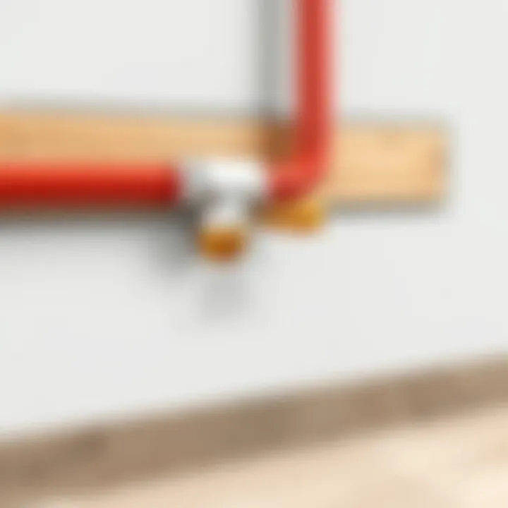 Installation methods for heating pipe concealment
