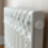 Dust accumulation on a radiator