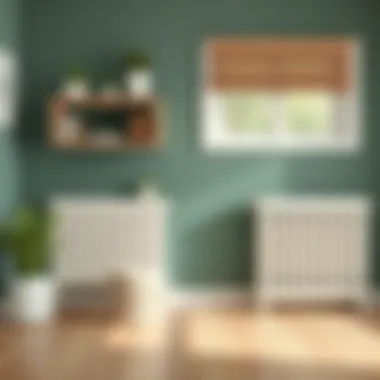 Healthy living space with clean radiators