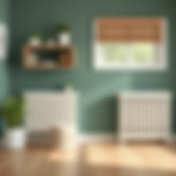 Healthy living space with clean radiators