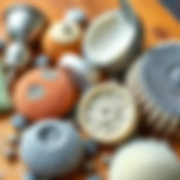 Various polishing materials for silver