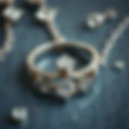 Shiny silver jewelry after cleaning