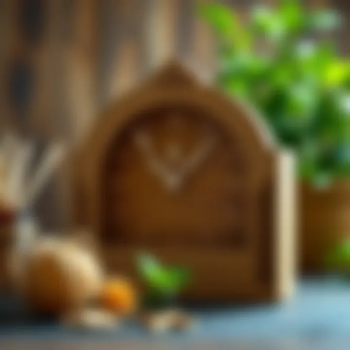 Sustainable Crafting Materials Sustainable materials used in crafting a cardboard clock