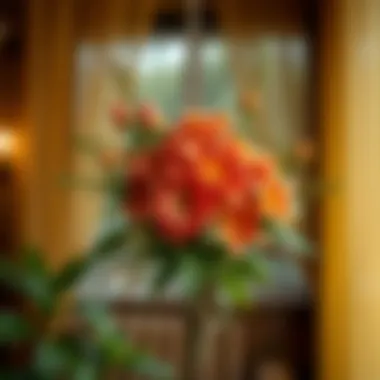 Indoor decoration featuring November flowers