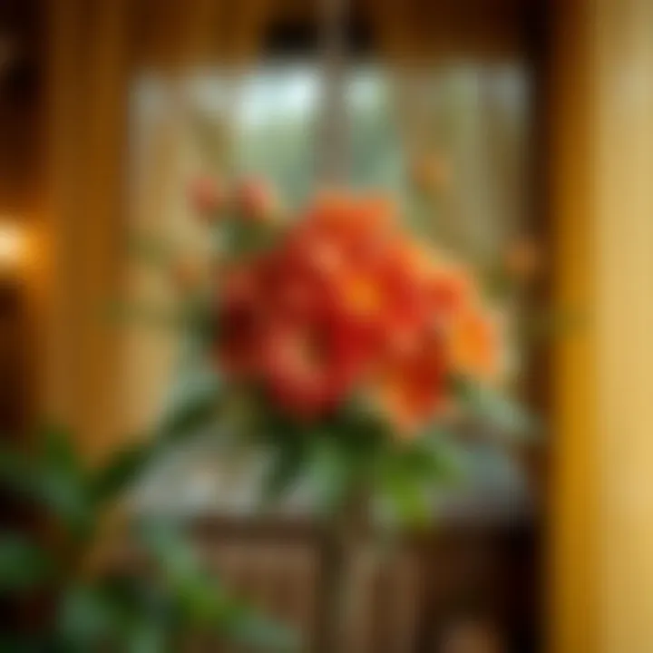 Indoor decoration featuring November flowers