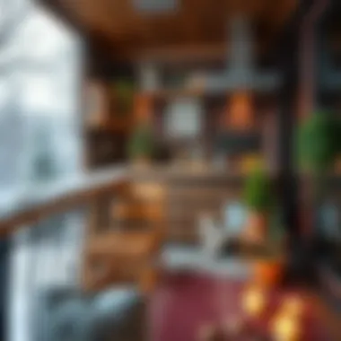 Innovative Materials for Winter Comfort Creative use of materials in a winter balcony design