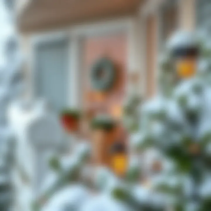 Aesthetic Touches for Winter Balconies Stylish winter balcony with decorative elements