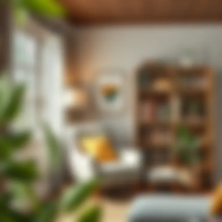 Cozy Reading Nook Cozy reading nook with a comfortable chair and bookshelf