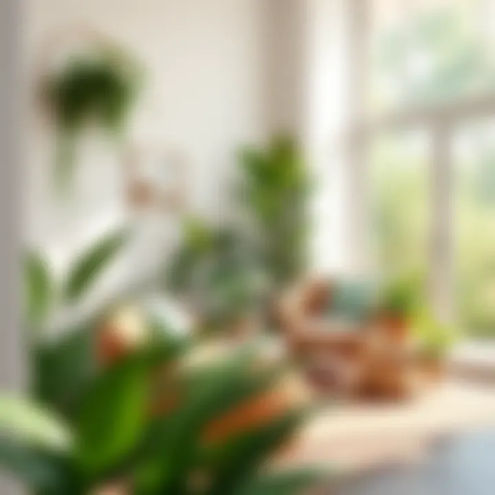 Inviting Reading Area Inviting reading area with plants and natural light