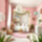 Whimsical decor elements for a girl's room