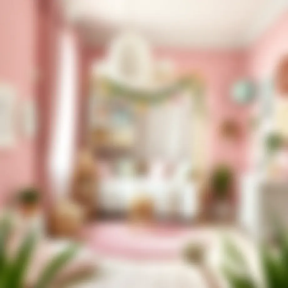 Whimsical decor elements for a girl's room