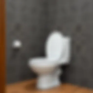 Correct positioning of the toilet