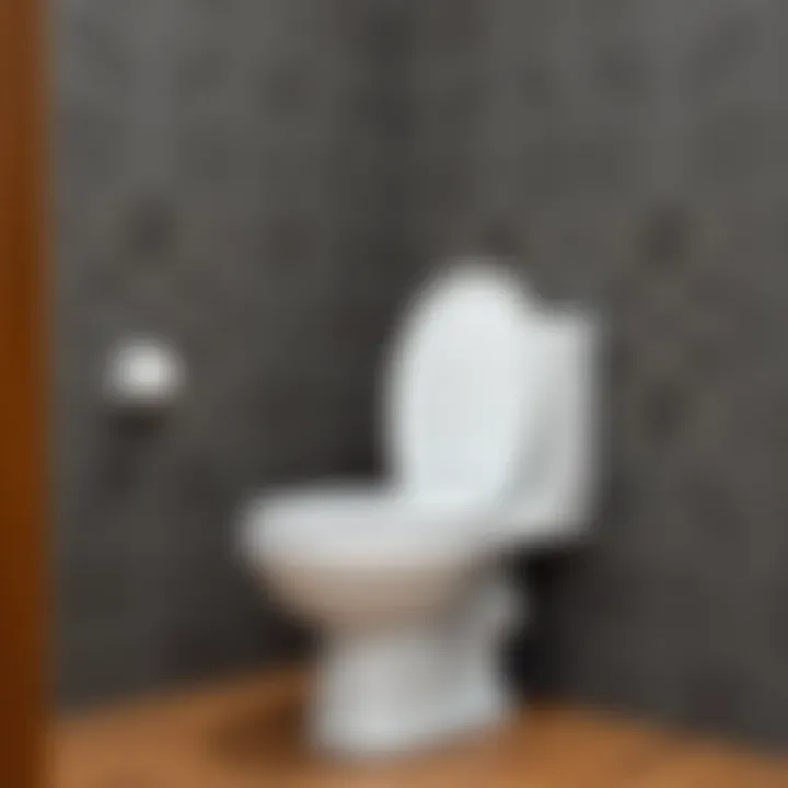 Correct positioning of the toilet