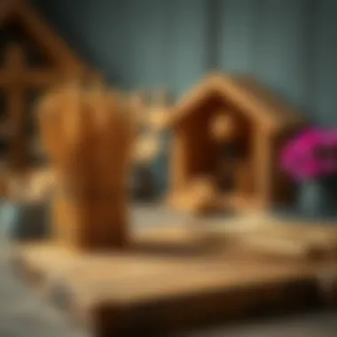 Artistic Exploration with Koçtaş Wooden Sticks Artistic designs with Koçtaş wooden sticks