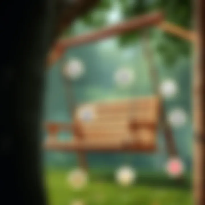 Safety Precautions for Swing Installation Illustration of swing safety features