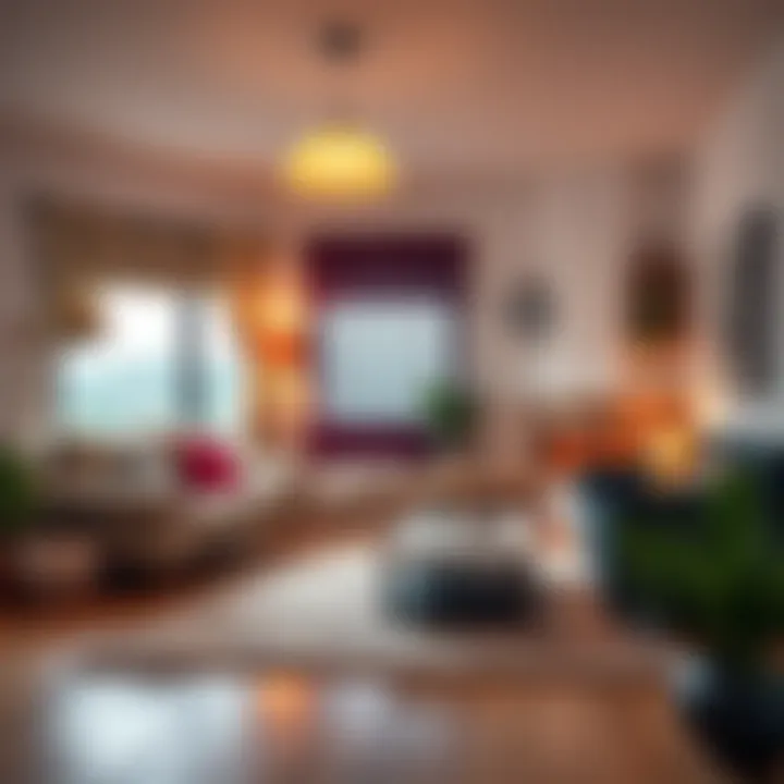 Comfortable living room with well-regulated heating