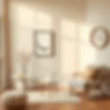 Elegant cream color palette with harmonious shades