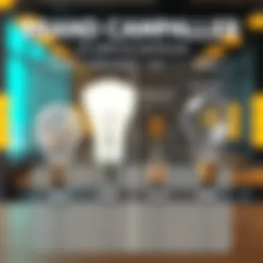 Comparison chart of popular light bulb brands