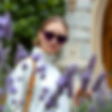 Personal expression through fashion featuring lavender shades