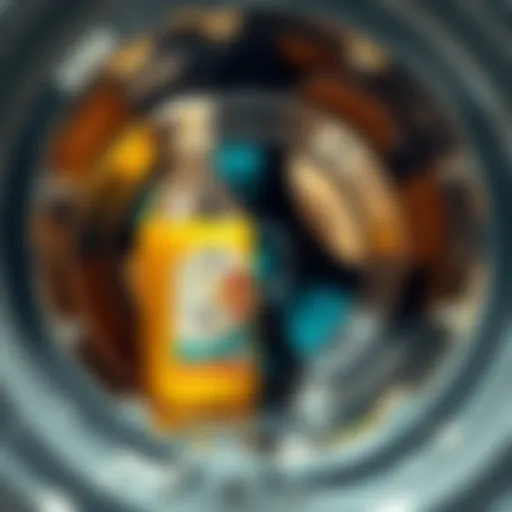 Liquid Arabic soap in a carpet cleaning machine