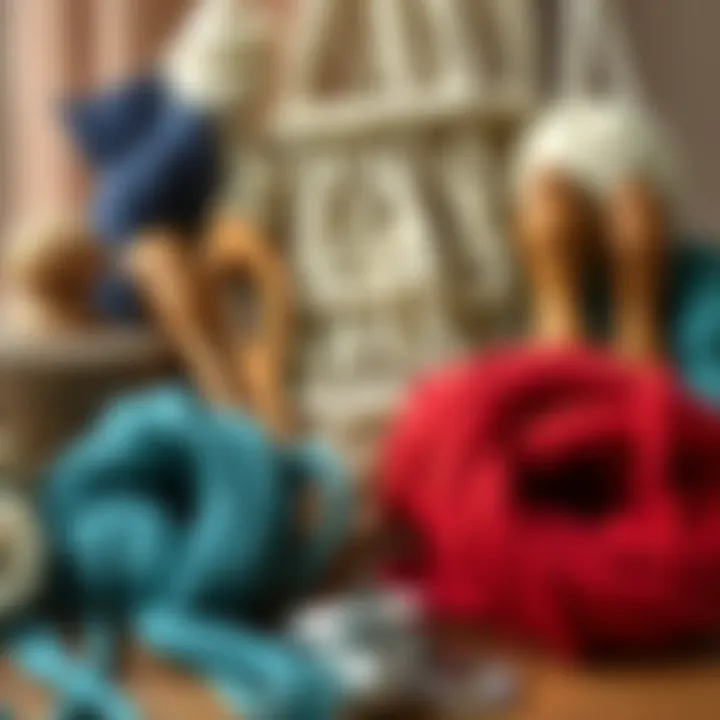 Selection of materials for macrame crafting