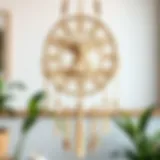 Intricate macrame design showcasing creativity