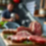 Selection of premium quality meat cuts for grilling