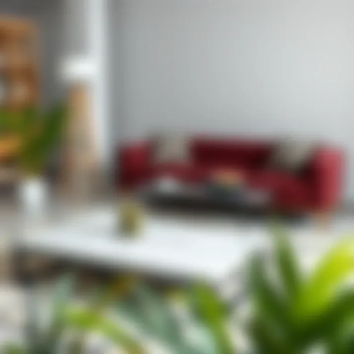 Coffee table display with various sizes to enhance living room aesthetics