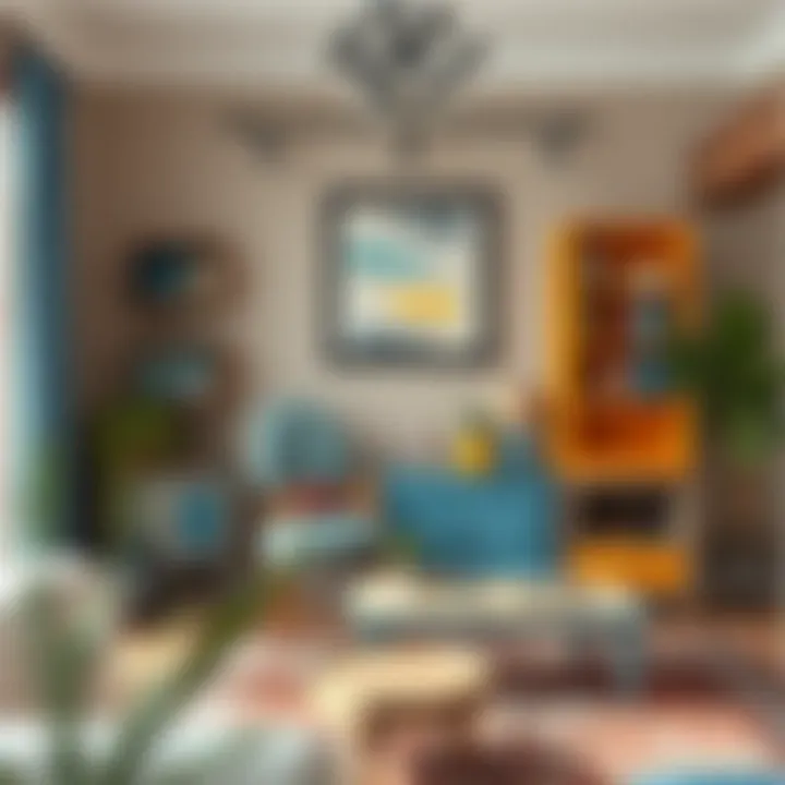 Decorative Furniture Enhancing the Aesthetic Colorful painted furniture enhancing a living space