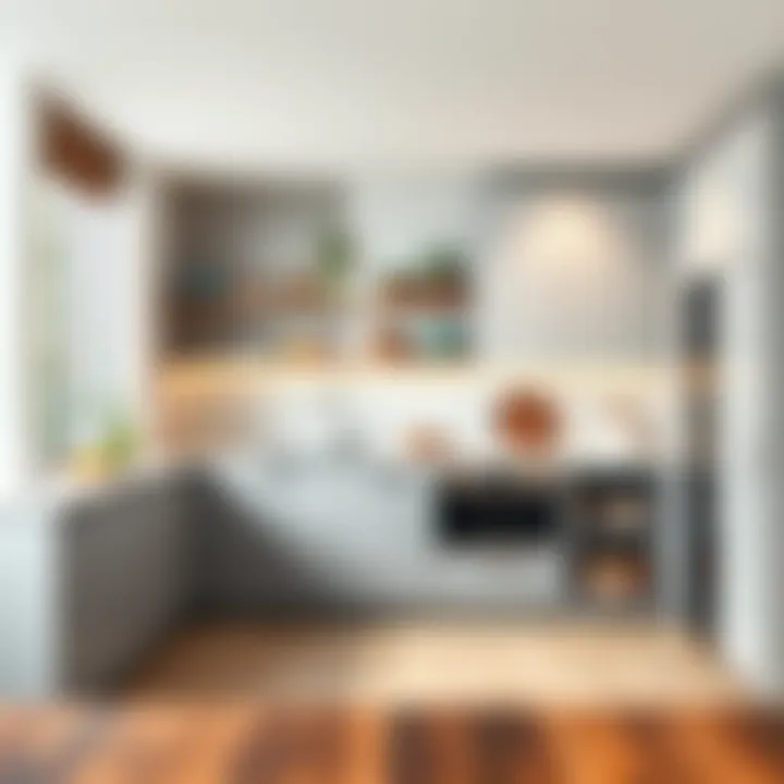 Sleek modern kitchen with innovative storage solutions