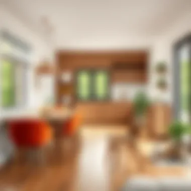 Natural Wood: Bringing the Outdoors Inside Chic dining area showcasing a natural wood floor