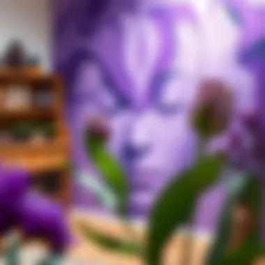 Art Exploring the Psychological Impact of Purple Art piece emphasizing the psychological impact of purple