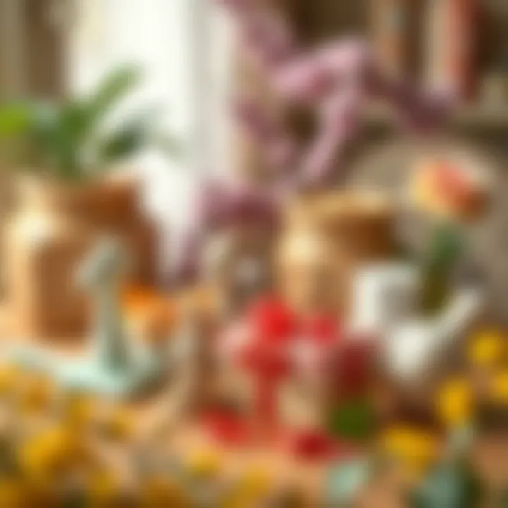 Creative Materials for DIY Mother's Day Gifts Creative DIY project materials for making a unique Mother's Day present