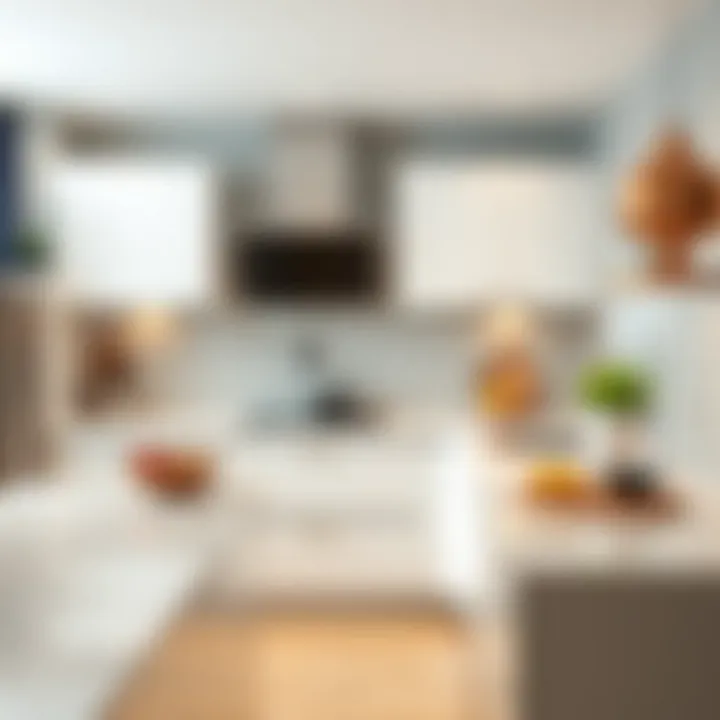 Modern Ceramic Kitchen Countertop Design Elegant ceramic kitchen countertop showcasing modern design