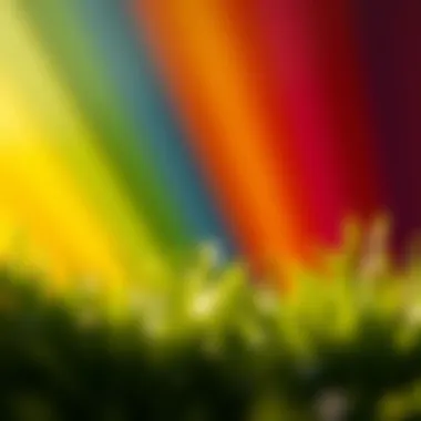 The Spectrum of Joy A vibrant spectrum of colors symbolizing happiness