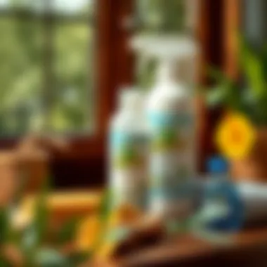 Natural cleaning products for glass surfaces