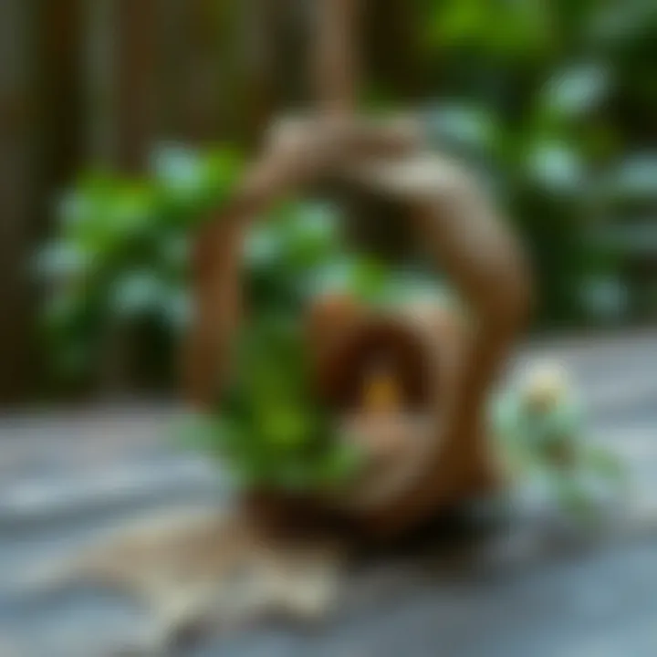 Innovative DIY Craft Using Nature Creative use of natural elements in a unique DIY craft